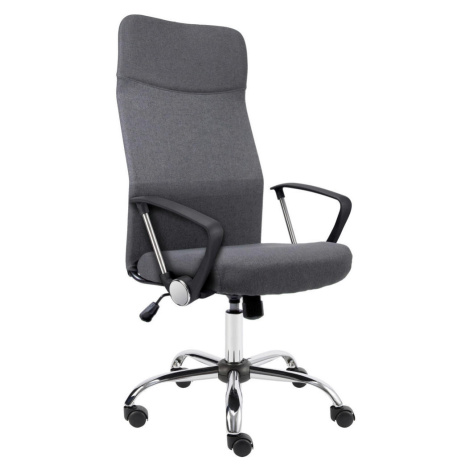Carryhome OTOČNÁ STOLIČKA, sivá, chrómová
