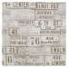 MINDTHEGAP Vintage Signs Taupe - tapeta