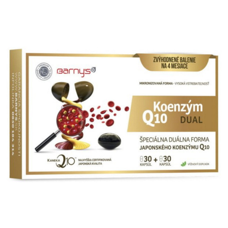 BARNY'S Koenzým Q10 dual 60 mg 2 x 30 kapsúl