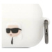 Púzdro Karl Lagerfeld AirPods Pro cover white Silicone Karl Head 3D (KLAPRUNIKH)
