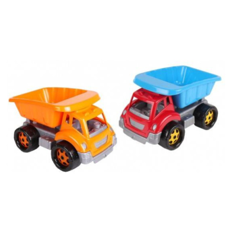 Auto stavebné sklápačka plast na voľný chod 3 farby 19x18x26cm 12m +