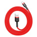 Kábel Baseus Cafule USB Lightning cable 2.4A 1m (black + red) (6953156274969)