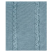 Modrá bavlnená prikrývka na dvojlôžko 200x220 cm Trenza - Oyo Concept