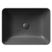 GSI - SAND/NUBES keramické umývadlo na dosku 50x38cm, čierna matná 903726
