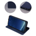 Diárové puzdro na Samsung Galaxy S21 FE 5G G990 Geniune Leather Smart Pro modré