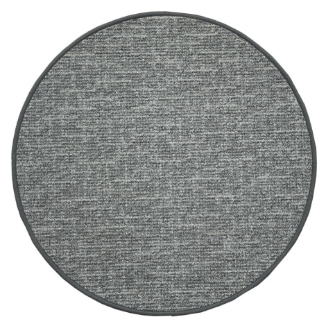 Kusový koberec Alassio šedý kruh - 200x200 (průměr) kruh cm Vopi koberce