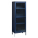Furniria Dizajnová vitrína Hazina 160 cm modrá