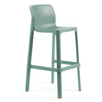 NARDI GARDEN - Barová stolička NET modrozelená