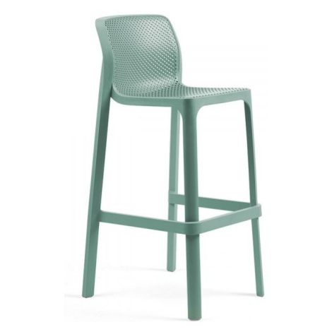 NARDI GARDEN - Barová stolička NET modrozelená