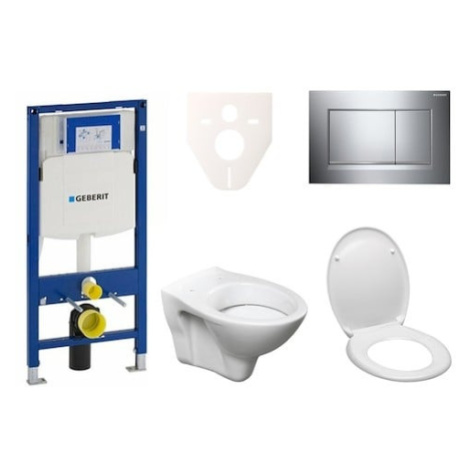 Cenovo zvýhodnený závesný WC set Geberit do ľahkých stien / predstenová montáž + WC S-Line S-lin