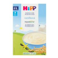 HiPP Mliečna prvá kaša praebiotik vanilková pre dojčatá od ukonč. 4/6. mesiaca 250 g