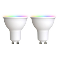 LUUMR Smart LED GU10 plast 4,7W RGBW CCT Tuya opál sada 2