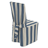 Dekoria Návlek na stoličku, niebiesko-białe pionowe pasy, 45 x 94 cm, Quadro, 143-90