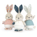 Handrová bábika zajačik Colombe Rabbit Doll Dove K'doux Kaloo modrá 25 cm z jemného materiálu od