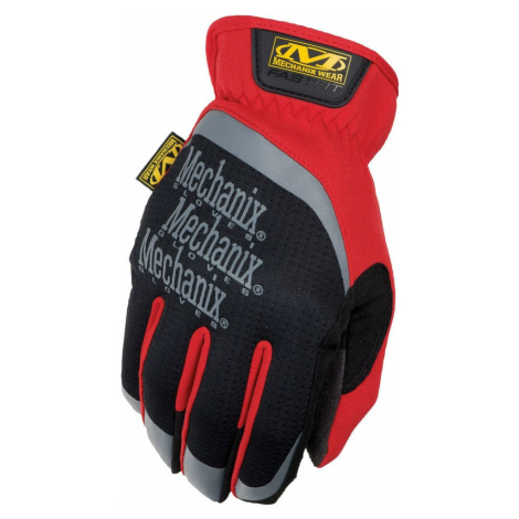 MECHANIX Pracovné rukavice so syntetickou kožou FastFit - červené XXL/12