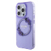 Guess PC/TPU Flowers Ring Glossy Logo MagSafe Apple iPhone 15 Pro Max GUHMP15XHFWFCU Purple