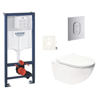 Závesný wc set do ľahkých stien / predstenová montáž Swiss Aqua Technologies Infinitio SIKOGRSIN