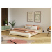 Benlemi Dvojlôžková drevená posteľ COMFY v scandi štýle Zvoľte farbu hranolov: Tmavo sivá, Zvoľt