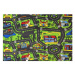 Detský hrací koberec rally -city life - 200 x 200 cm