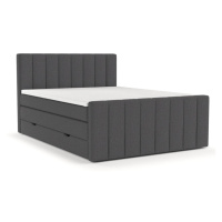 Sivá boxspring posteľ s úložným priestorom 180x200 cm Ruby – Maison de Rêve