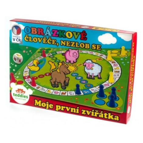 Človeče, nehnevaj sa obrázkové Moje prvé zvieratká spoločenská hra Teddies