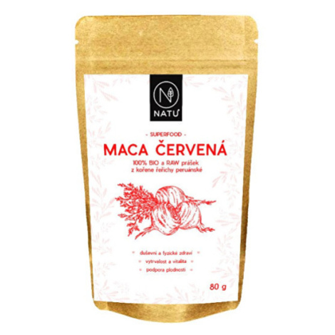 NATU Maca červená BIO prášok 80 g