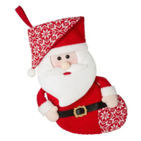 Červená vianočná ponožka Santa Claus