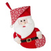 Červená vianočná ponožka Santa Claus