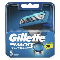 GILLETTE MACH3 TURBO NAHRADNE HOLIACE HLAVICE 5 KS