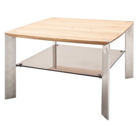 Konferenčný stolík Harla - 50x41x50 (dub, hnedá, masív)