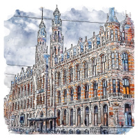 Obraz 30x30 cm Amsterdam – Fedkolor