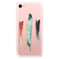 Odolné silikónové puzdro iSaprio - Three Feathers - iPhone 7