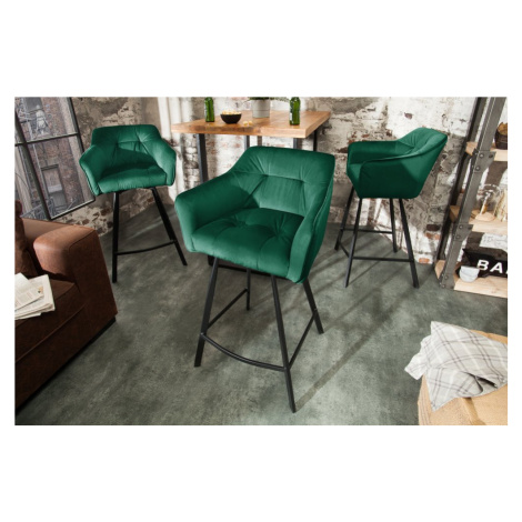 Barová stolička LADON Dekorhome Zelená