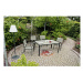Sivá kovová/plastová záhradná stolička Olivia – Garden Pleasure