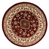 Červený okrúhly koberec 133x133 cm Sherbone - Flair Rugs