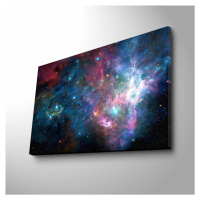 Obraz s LED osvetlením FAREBNÁ GALAXIA 45 x 70 cm