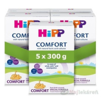 HiPP COMFORT špeciálna dojčenská výživa (od narodenia) 5x300 g