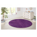 Kusový koberec Nasty 101150 Purple kruh - 133x133 (průměr) kruh cm Hanse Home Collection koberce