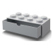 LEGO® stolný box 8 so zásuvkou šedá 316 x 158 x 113 mm