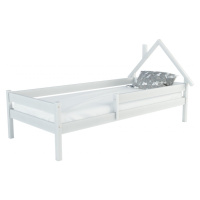 Detská posteľ biela Domček s komínom- rôzne rozmery Veľkosť: 180x80