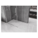 MEXEN/S - Velár sprchovací kút 140 x 100, transparent, chróm 871-140-100-01-01