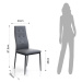 Sivé jedálenské stoličky v súprave 2 ks Nina – Tomasucci