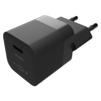 Sieťová nabíjačka FIXED Mini s USB-C výstupom a podporou PD, 25W, čierna