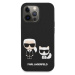 Silikónové puzdro Karl Lagerfeld na Apple iPhone 13 Pro KLHCP13LSSKCK Karl and Choupette Liquid 