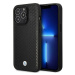 Kryt BMW iPhone 14 Pro 6,1" black Leather Diamond Pattern MagSafe (BMHMP14L22RFGK)