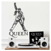 Drevený obraz Queen - Freddie Mercury, Antracitovo-šedá