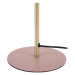 Ružová stolová lampa s detailmi v zlatej farbe Leitmotiv Bonnet