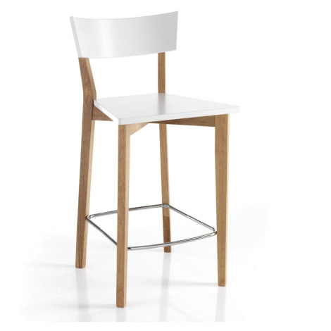 Biele/v prírodnej farbe barové stoličky v súprave 2 ks 94 cm Kyra – Tomasucci