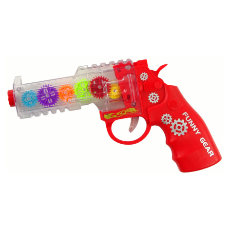 mamido Detská pištoľ s efektmi červená