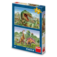 Dino Puzzle Súboj dinosaurov 2 x 48 dielikov